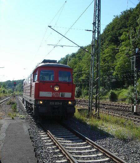 232 223 in Altenbeken beim Bauzugdienst (DGT)